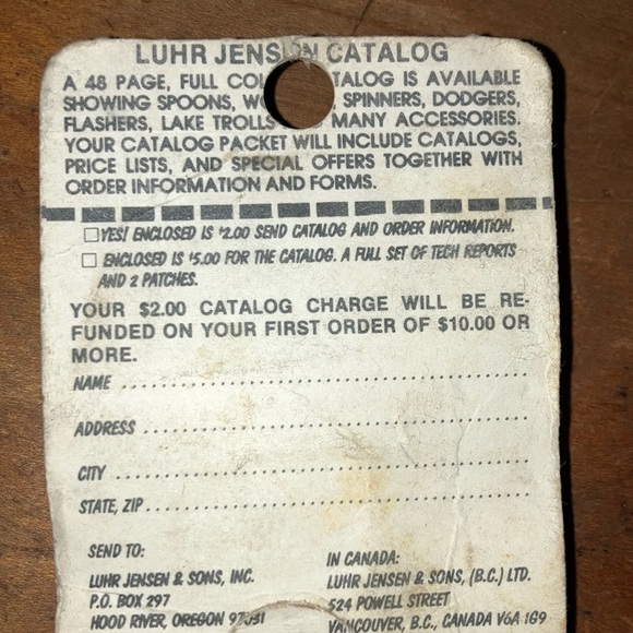 Vintage Luhr- Jensen super duper size 502 length 1 1/4” red head - Picture 6 of 8